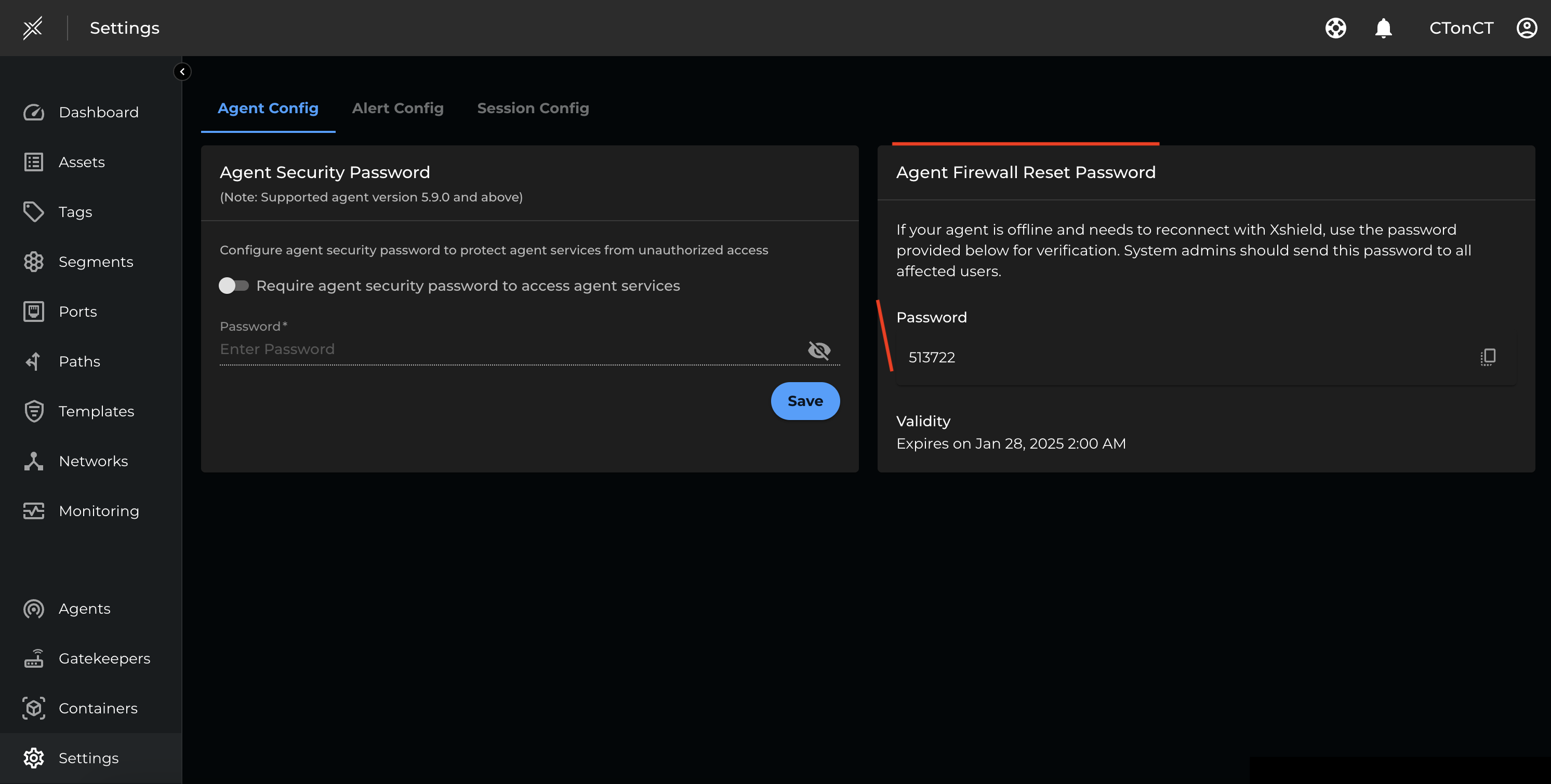 Xshield Agent Firewall Reset Setting
