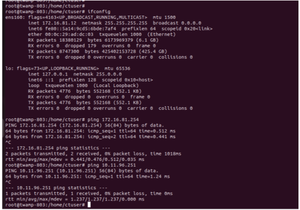 Update Network Configuration
