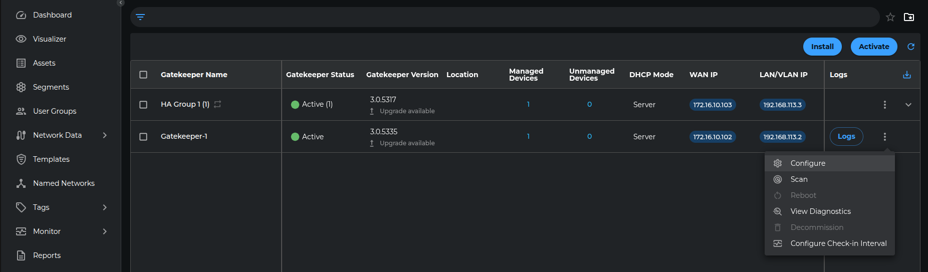 Gatekeeper Configuration