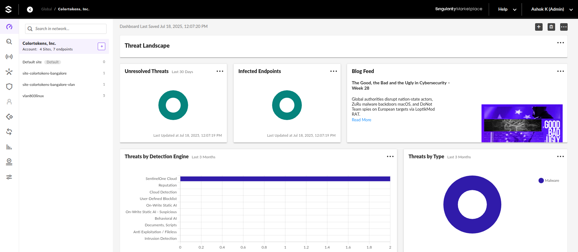 Login to Sentinel One
