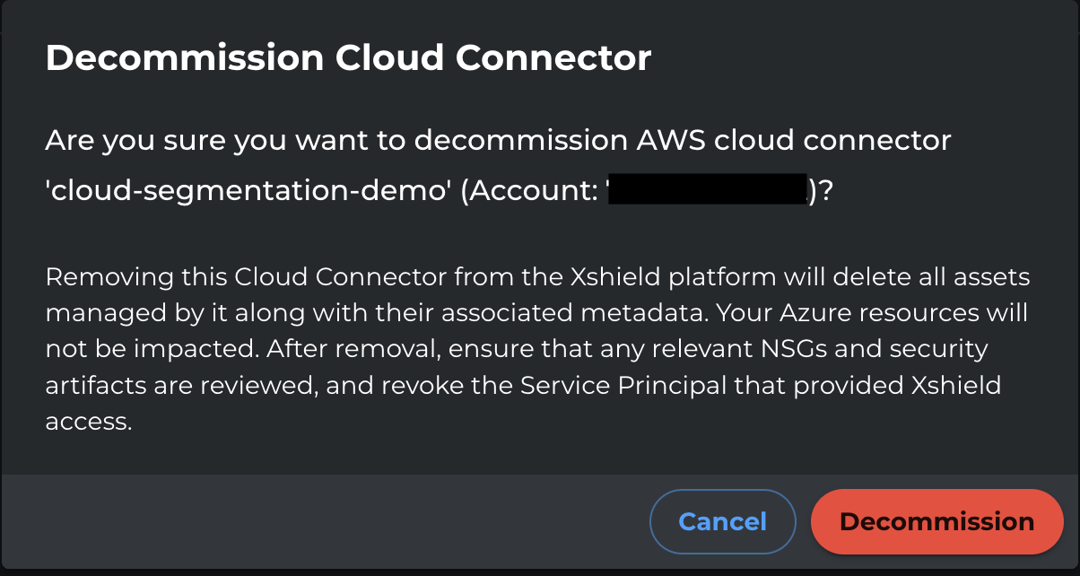 Initiate Decommission